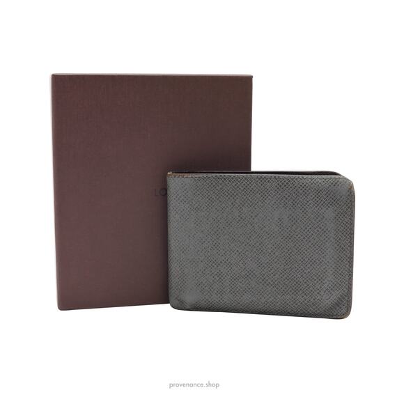 🔴 Louis Vuitton Multiple Wallet - Taiga Glacier Leather - Picture 1 of 8
